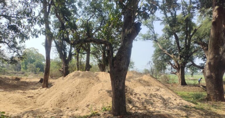 थाना बम्हनी बंजर पुलिस ने अवैध रेत के भंडारण पर की कार्यवाही – मण्‍डला