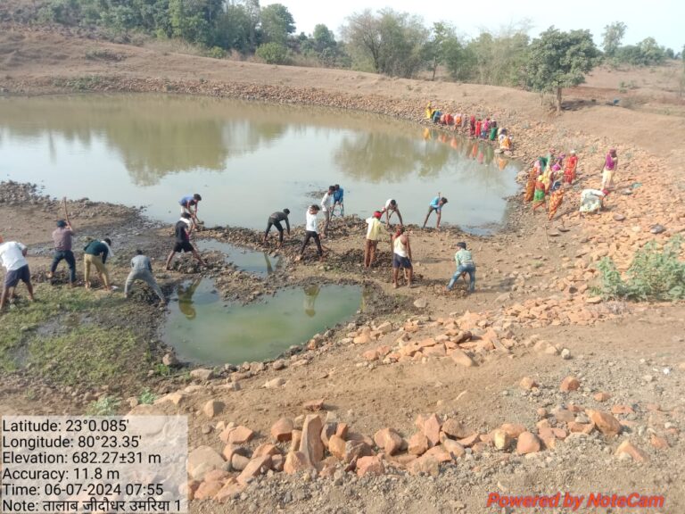 उमरिया में किया गया तालाब का जीर्णोद्धार (मण्‍डला समाचार)