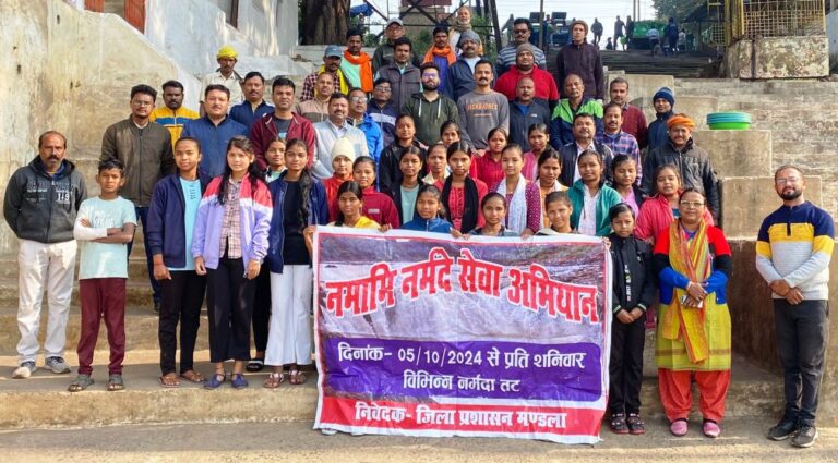 जेल घाट में किया गया श्रमदान